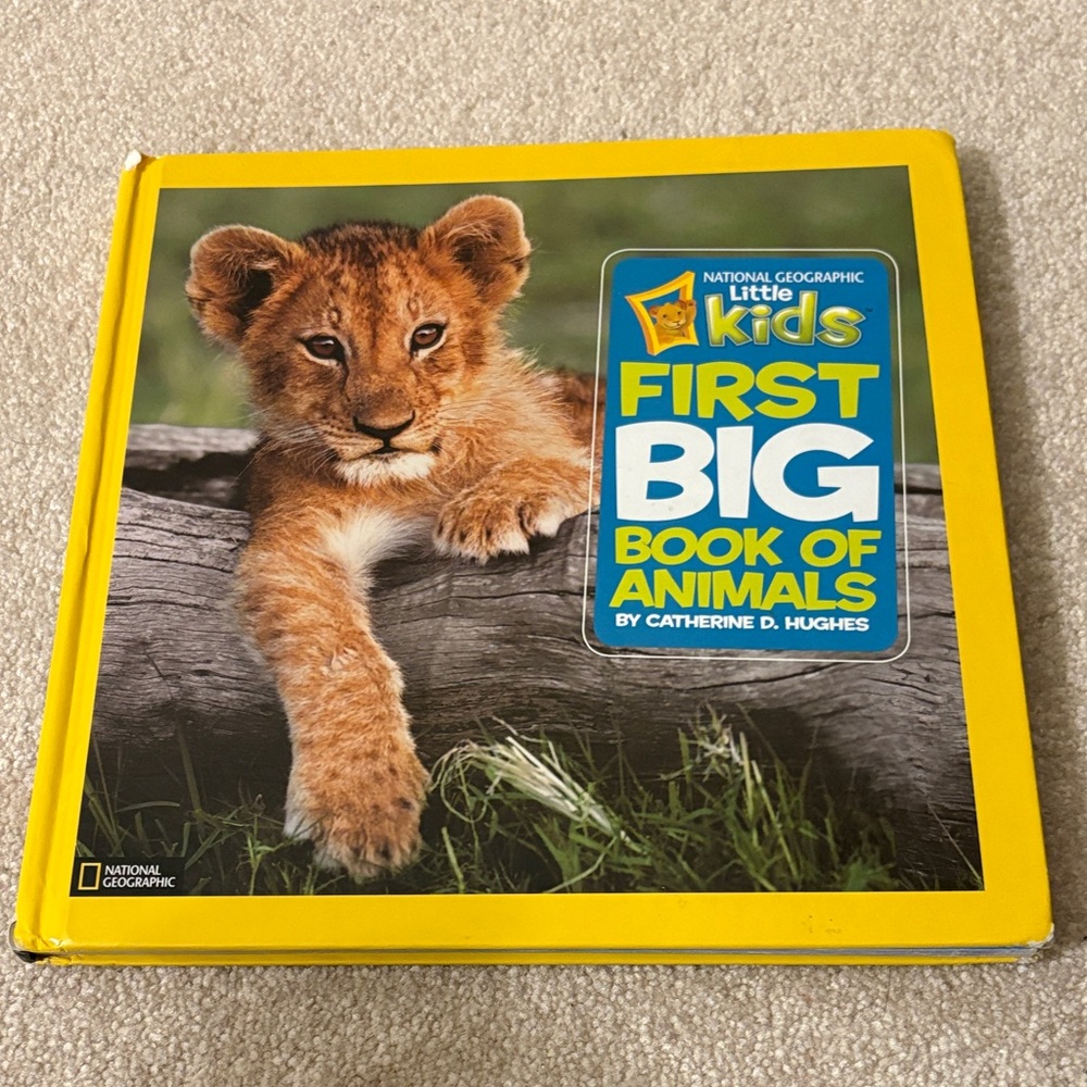 National Geographic Kids First Big Book of Animals - Yellow and Blue